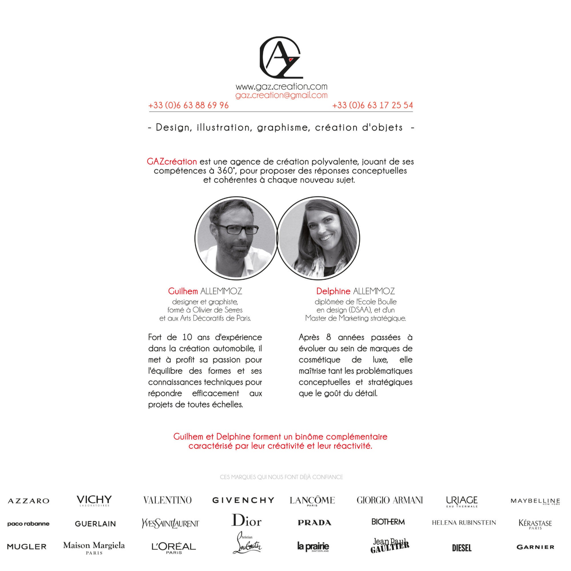 Delphine et Guilhem Allemmoz Designer - Gazcreation